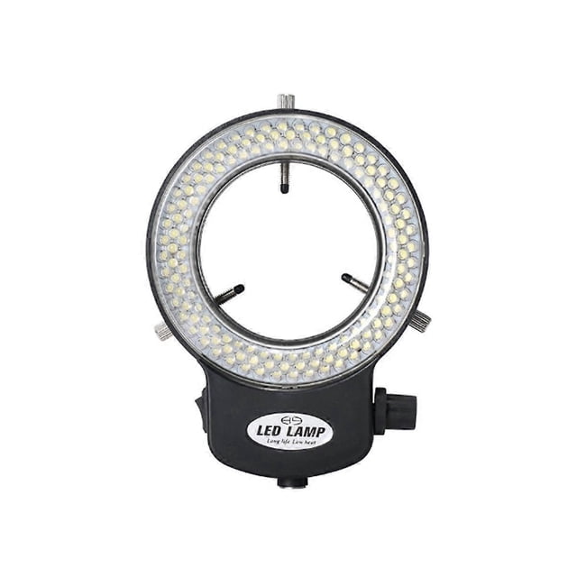 Microscope Light - Ring Light Adjustable 144 LEDs Industrial Microscope Ring Illuminator -