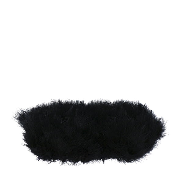 Zucker Feather Products Turkey Marabou Blood & Good Quill Feathers - 5-6" - 3.5 yds - Black