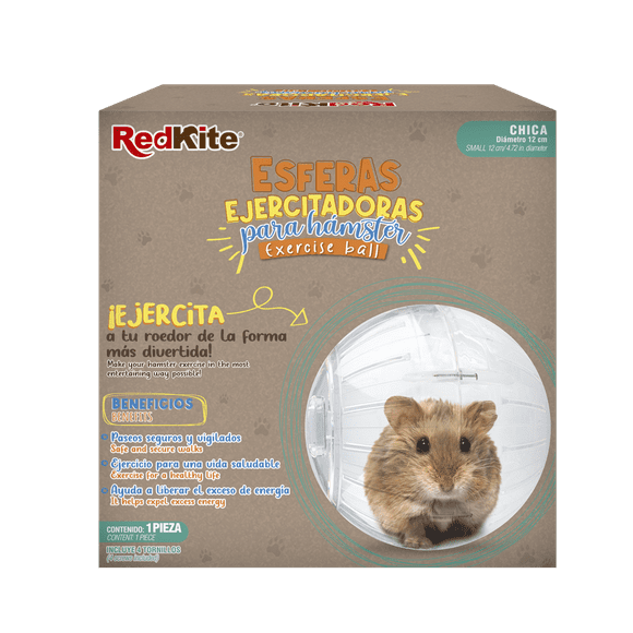 Esfera Ejercitadora Ch RedKite Transparente P/Hamster