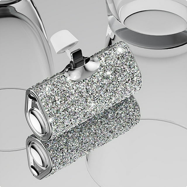 NWOKYZGH Plastic Drill Pocket Capsule Pocket Charging Bao Diamond Inlaid Fast Charging Gift Mini Compact Mobile Power