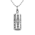 thumbnail image 2 of Collar de Cremación Hugo con Colgante de Rueda de Oración de Buda Padme Hum, 2 of 10