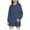 Navy, variant on Ulanda Girl's Fashion Hoodie Long Solid Colour Pullover Hooded Sweatshirt Hoodies for Girls Hoodie Dress with Pockets (Purple, 11-12 Years)