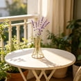 thumbnail image 4 of Bud Vase, Gold Iron Holder Clear Glass Hydroponic Vase, Tabletop Floral Centerpiece Container, Decorative Accent for Home, Room, Office, Desk & Wedding Use, 4 of 6