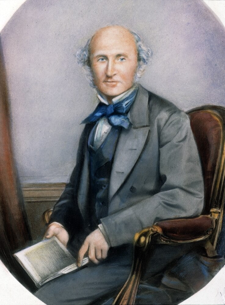 John Stuart Mill /N(1806-1873). English Philosopher And Economist. Oil