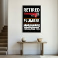thumbnail image 3 of Eastern Print Retired Plumber Poster - Vintage Pipefitter Wall Art Print for Workshop Decor, Size 8x12 UNFRAMED, 3 of 5