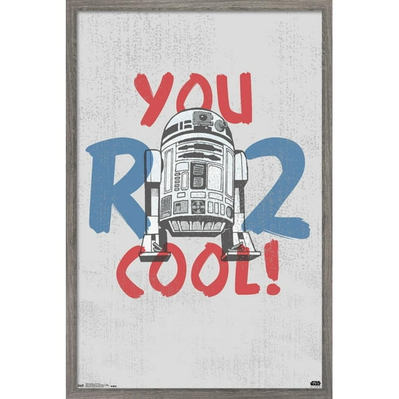 Star Wars: Saga - You R2 Cool Wall Poster, 22.375" x 34", Framed