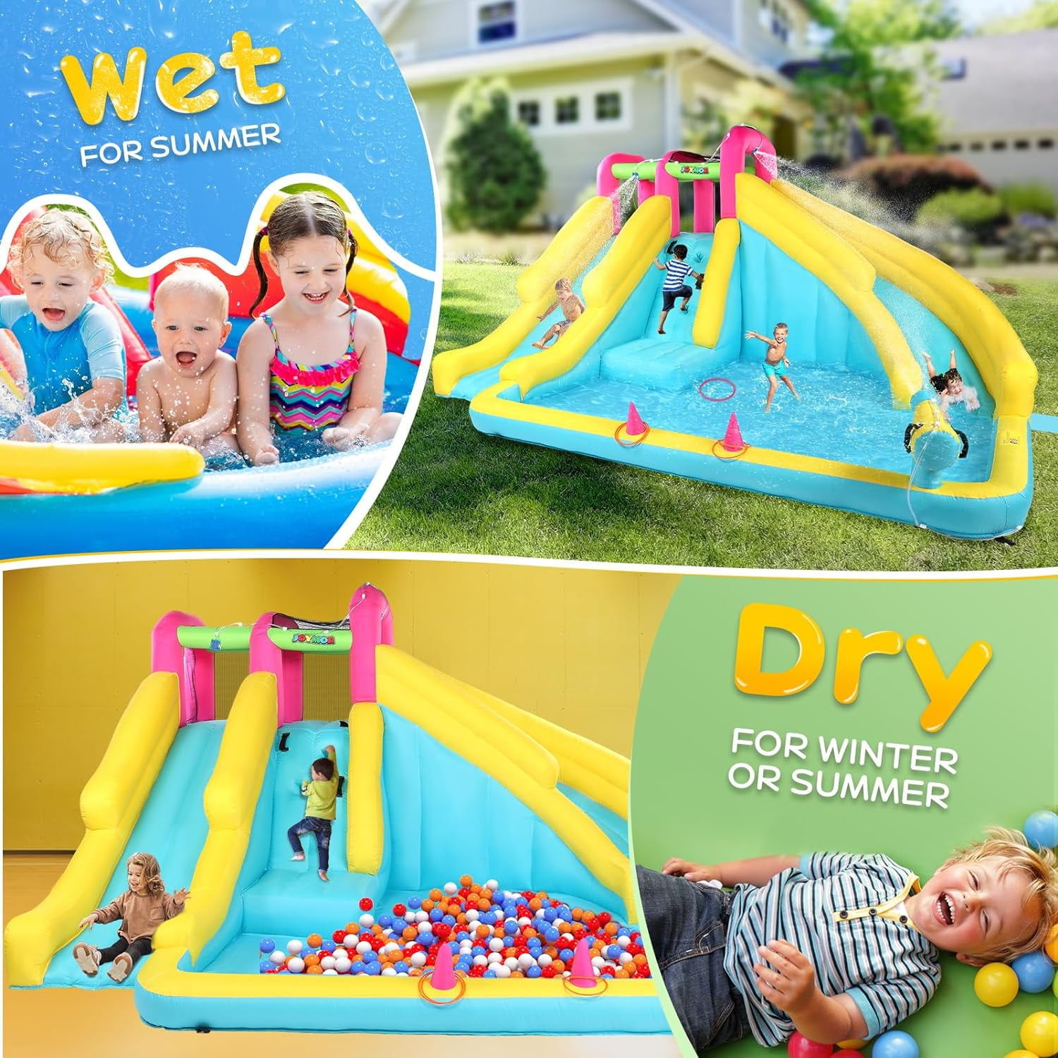 JOYMOR 20FT Inflatable Water Slide with Pool