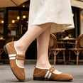 thumbnail image 6 of CHICVOMEY Women's Ballet Flats Slip-On Mary Jane Shoes with Breathable Comfortable Inner Non-Slip Sole Casual Walking Shoes for Women, 6 of 8