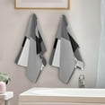 thumbnail image 3 of Sage Green Eucalyptus Leaf Hand Towels for Bathroom 2 Pack,Microfiber Soft Absorbent Spring Watercolor Butterfly Leaves Kitchen Towels,Decorative Bathroom Towels for Face,Hair,Bath 18" x 26", 3 of 6