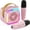Pink - 2 Microphones, variant on Mini Karaoke Machine with 2 Wireless Microphones, Portable Bluetooth Karaoke Speaker with LED Disco Lights, Cute Cat Ear Design for Kids & Adults, Party & Home Karaoke System