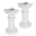 thumbnail image 6 of WEUVEB Pillars European Style Roman Pillar Statue White Synthetic Resin 2Pcs Wedding Photography, 6 of 9