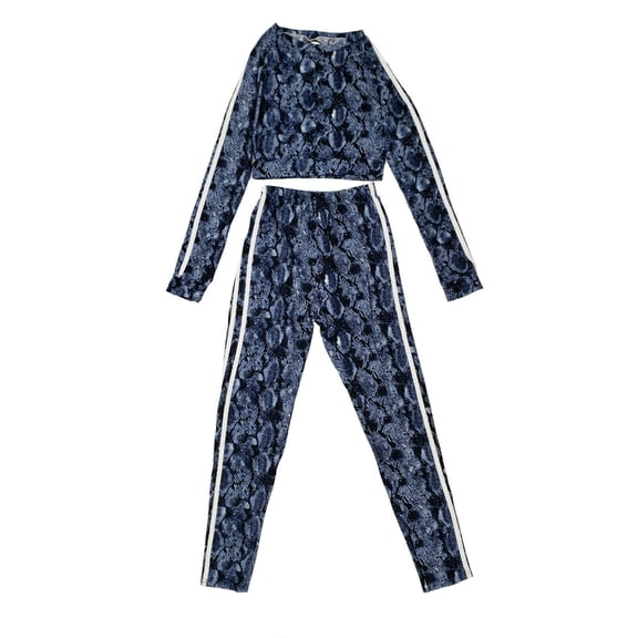 Boom Boom Jeans Legging & L/S Crop Top Set - ATV21703AZ