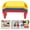 Red, Blue, and Yellow, variant on 6Pcs Potrable Lap Desk Tray, Breakfast Laptop Trays with Side Pockets, Lap Bed Table, Serving Food Trays for Eating on Bed Sofa (Type B)