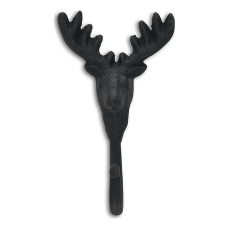 Mythra Black Reindeer Cast Iron Wall Hook