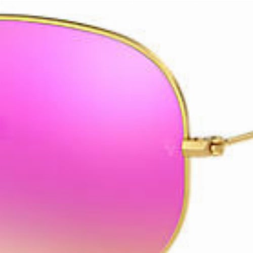 Matte Gold/Crystal Green Mirror Fuxia