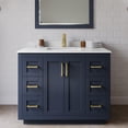 thumbnail image 2 of Wyndham Collection Miranda 42" Wood&Marble Single Bathroom Vanity in Gold/Blue, 2 of 6