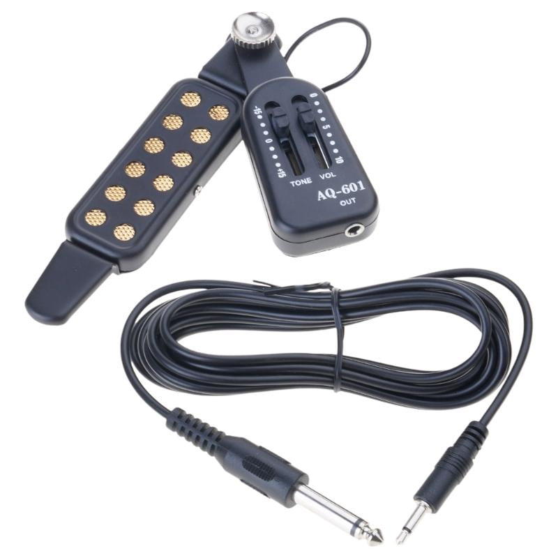 CEORPER Acoustic Guitar Pickup with Cable 12 Sound Hole Magnetic Pickup Transducer