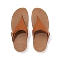 thumbnail image 2 of FITFLOP Women's Adjustable Leather Toe-Post Sandals, Color: Light Tan, Size: 7 (ES8-592-050), 2 of 5