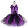 thumbnail image 5 of Vestido de tutú con diseño de araña brillante para niñas, disfraz de bruja negra y morada para Halloween, para niñas, para actuaciones, carnavales, fiestas, de 1 a 14 años, 5 of 5