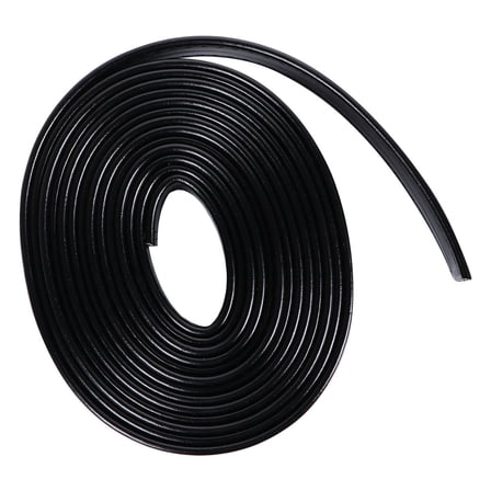 RENACLIPY 1Pcs Black Roll Leather Strip for Bag Accessories and Sewing Crafts 30x0.8x0.1in