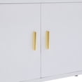 thumbnail image 5 of Home Office Hight Tall Cabinet Display Bookcase Bookshelf Storage Cabinet Display Shelf, X Bar With Gold Frame 78",74.8",70.8", 5 of 14
