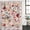 Sage Green, variant on Navy Blue Flowers Shower Curtain Set - Standard 72" x 72" Washable Bathtub Curtain with 12 Hooks, Spring Vintage Floral Leaves Farmhouse Waterproof Fabric Stall Shower Curtains for Bathroom Décor