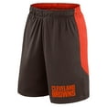 thumbnail image 2 of Men's Fanatics Brown/Red Cleveland Browns Launch Shorts, 2 of 3