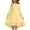 Yellow, variant on Girls Long Sleeve A Line Dresses Ruffle Crew Neck Party Dress for Kids Yellow 4-5Years