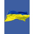 thumbnail image 1 of Muyoka Pluokvzr Bandera de Ucrania de 35 x 58 pulgadas para decoración de interiores y exteriores, con dos ojales de latón, banderas nacionales de Ucrania, me paro con Ucrania Muyoka Hogar, 1 of 7