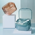 thumbnail image 3 of Retainer Case with Brush Compartment Design Three Layers Buckle Closure Easy to Carry Cleaning Leakproof Orthodontic Mouth Guard Case Travel Use, 3 of 8