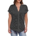 thumbnail image 7 of T Shirts For Women Womens Tops Summer Simple And Casual V Neck Solid Color Shirt Blouse, 7 of 7