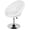 White, variant on BIQWBIC Modern Vanity Chair Swivel Makeup Chair - Adjustable Height PU Leather Tufted Round Back Accent Chair with Chrome Base, Ergonomic Design for Home, Salon, or Office, Black