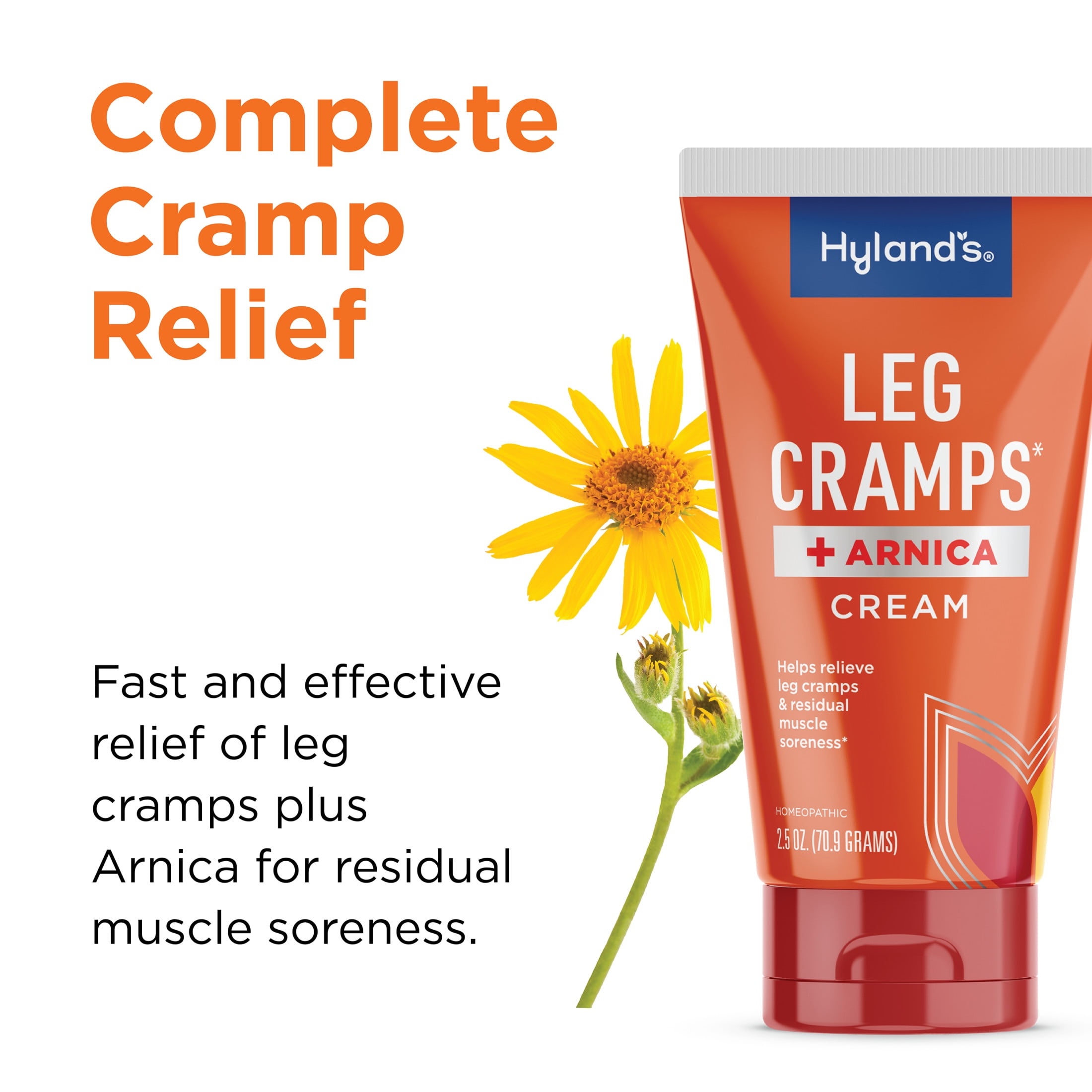 (4 pack) Hyland's Leg Cramps Ointment, Arnica Gel Leg Cramp Relief, 2.5 oz