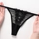 thumbnail image 3 of Gibobby Calzoncillos de encaje para mujer Tangas sexis para mujer, bragas invisibles, ropa interior, calzoncillos con espalda en T de tiro bajo(Negro,CH), 3 of 5