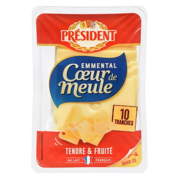 Tranches de fromage Emmental naturel Président