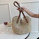 thumbnail image 3 of Bolso de paja para mujer, bolso de playa de verano, bolso de hombro grande de red de pesca tejida, bolso de paja, 3 of 6