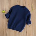 thumbnail image 5 of GYRATEDREAM 6M-6T Baby Unisex Fall Winter Crewneck Pullover Sweater Solid Color Knit Tops, 5 of 8