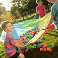 thumbnail image 4 of BalanceFrom 400-Count Play Pit Balls Toy Set for Kids with Mesh Bags, Rainbow Colors, 4 of 10