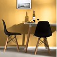 thumbnail image 3 of Bold Tones Mid-Century Modern DSW Shell Dining Chairs, Black (Set of 4), 3 of 5