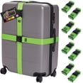 thumbnail image 1 of Correas de equipaje GORILLA GRIP Heavy Duty, paquete de 8, ajustables, verdes, 1 of 9