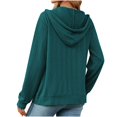 thumbnail image 5 of up to 60% off Gifts Usmixi Sweatshirt Coats for Women Sweater Coats for Women Long Sleeve Winter Lightweight Comfy Knitted Hooded Coats Casual Solid Open Front Zipper Pocket Girls Jackets, 5 of 6