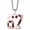 SS5, variant on Festive Gifts 67 Number Pendant Stainless Steel Chain Necklace for Christmas Celebration