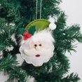 thumbnail image 2 of 4pcs Christmas Tree Decorations Creative Cloth Santa Claus Small Hanging Pieces Snowman Small Hanging Decors Christmas Hanging Pendant, 2 of 3
