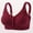 Wine, variant on Ynynloco Full-Freedom Comfort Front Closure Wireless Bra for Women Mastectomy Bralettes Seamless Everyday Bra