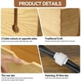 thumbnail image 2 of Cable Management Box Wooden Cord Organizer Hide Power Strip Desk Wires Protector for Home Office TV Computer, 2 of 15
