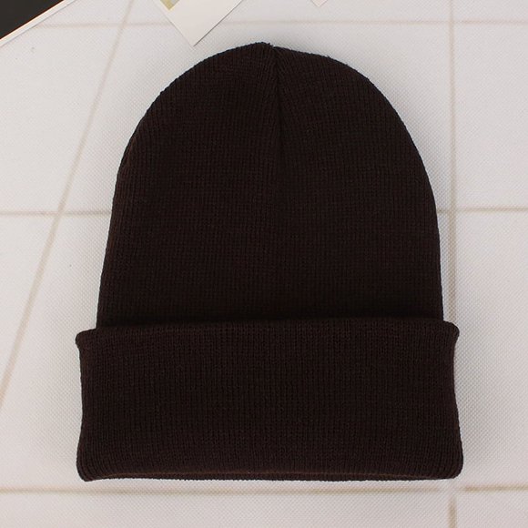 Gorro fluorescente, gorro de lana acrílica, para parejas, gorro de punto de otoño e invierno europeo y americano, gorro de color caramelo