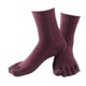 thumbnail image 2 of Calcetines de 5 para mujeres y hombres, calcetines de de tripulación, calcetines elásticos casuales deportivos Púrpura Salvador Calcetines de algodón de cinco dedos, 2 of 4