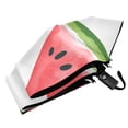 thumbnail image 6 of FORMRS Travel Umbrella Folding Auto Open Close Windproof Rain UV Protection, White Watermelon, 6 of 8