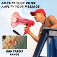 thumbnail image 2 of 5Core Megaphone Bullhorn Speaker w Siren LED Light Adjustable Volume Bull Horn, 2 of 10