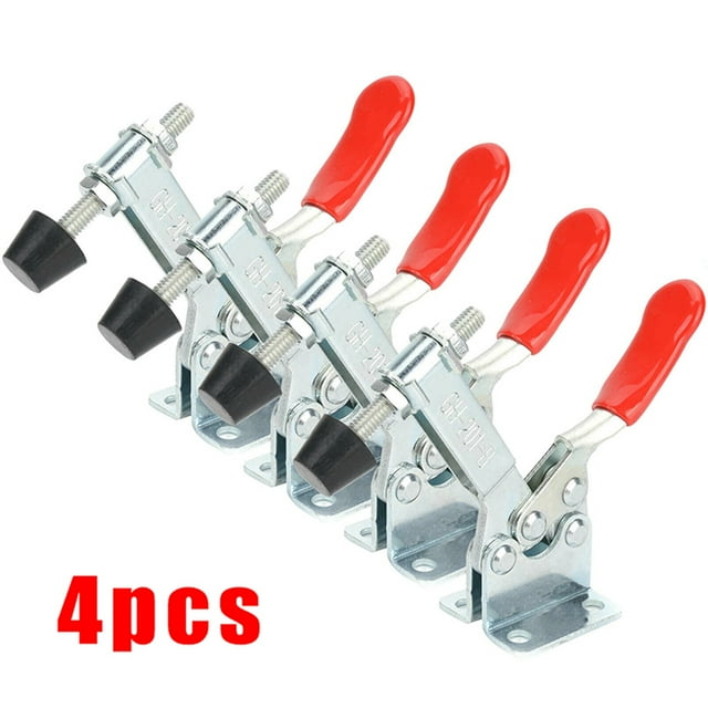 Pince à Genouillère en Métal Pince à Genouillère en Métal 4Pcs Pinces à Genouillère en Métal Pinces à Genouillère Horizontales à Déclenchement Rapide Outils